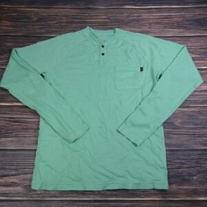 Veece Mens Medium Mint Green Long Sleeve Tee T Shirt Pocket